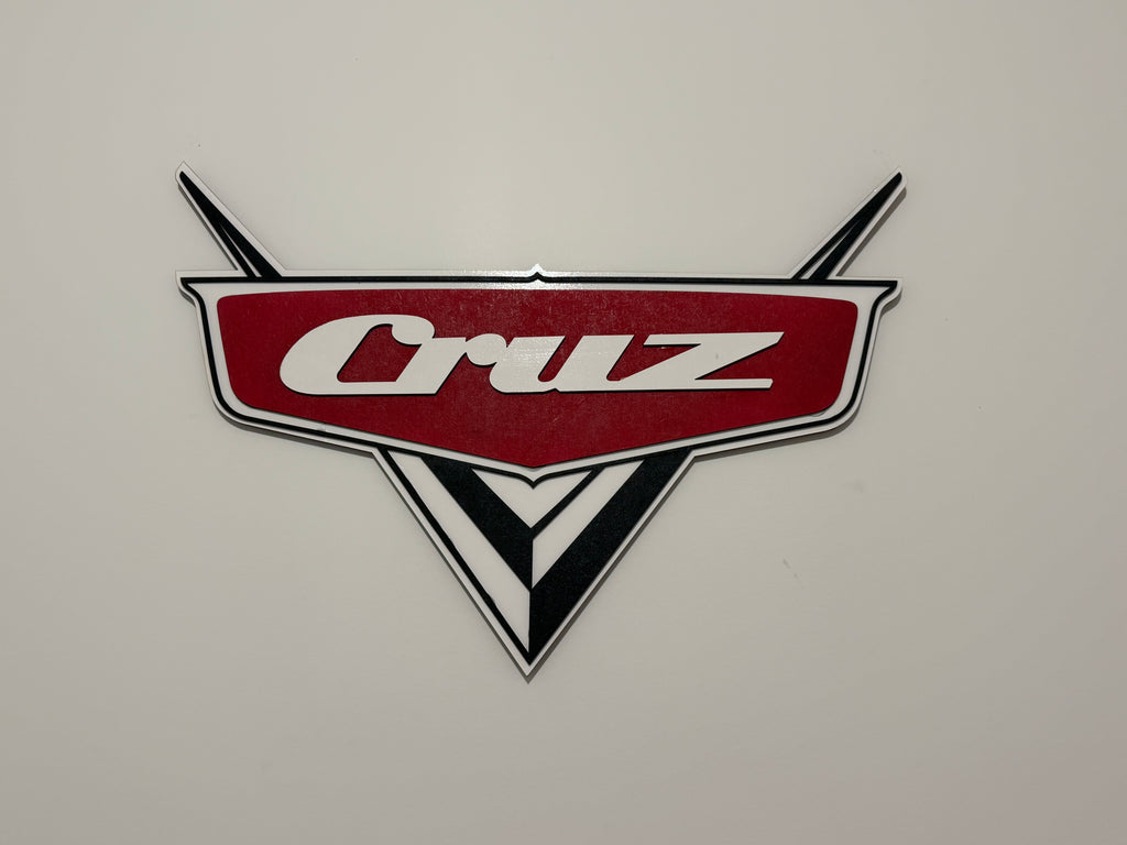 Cars Theme Name Sign