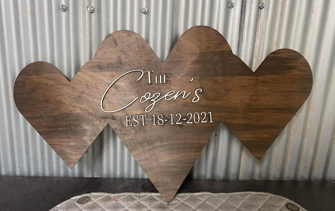 Custom Wedding Signing Board