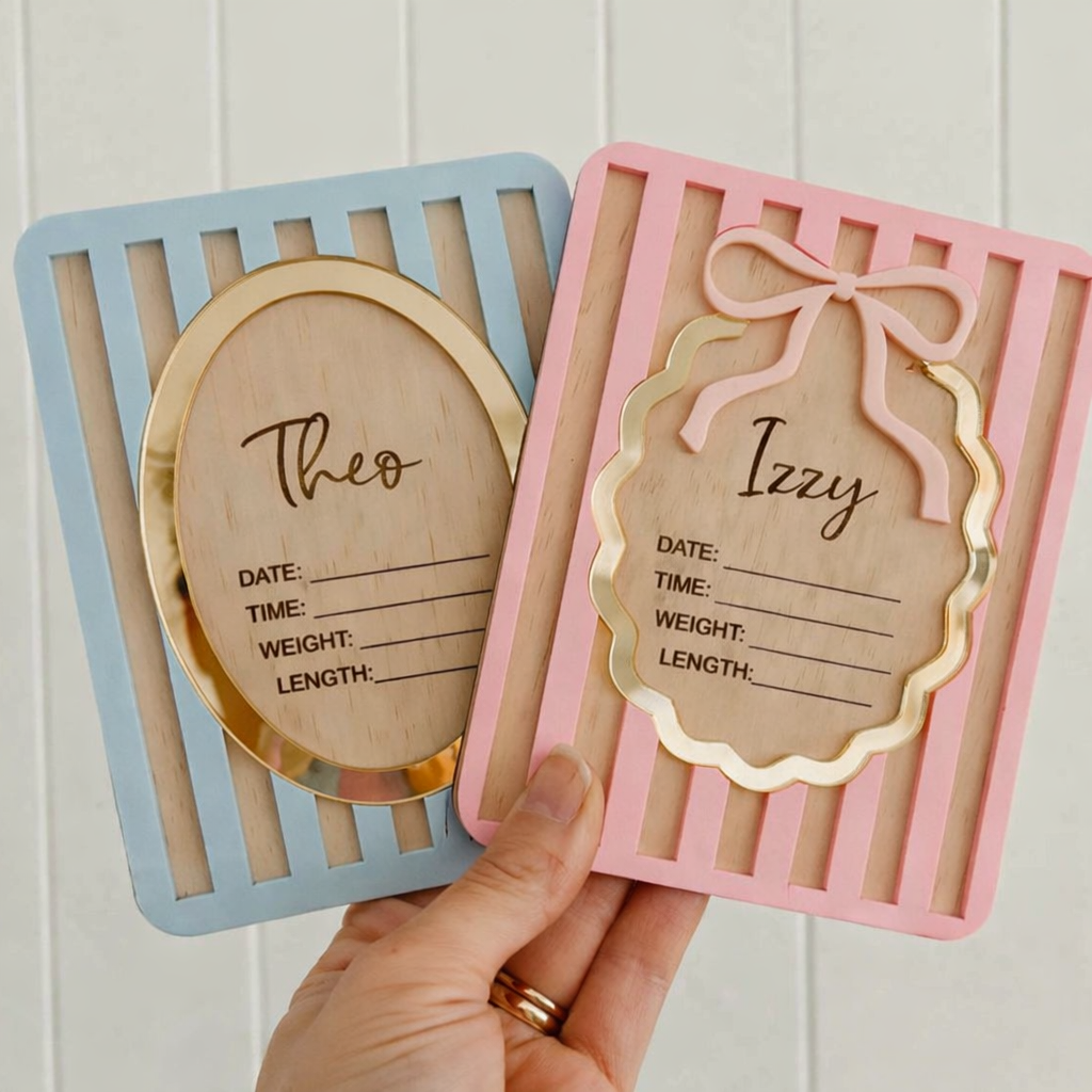 Custom Birth Announcement Plaque